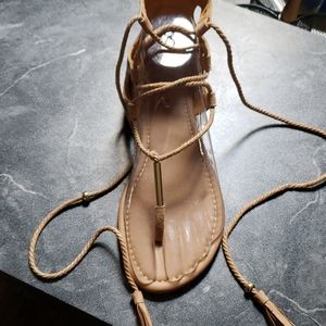 2/$35 ~ Suede Tasseled Sandals
